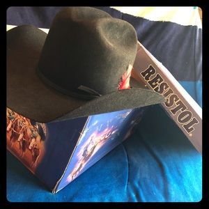 Resistol Cowboy Hat 7 5/8 Fur Felt Self Confirming